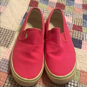 Polo slip on sneakers.  Good used condition